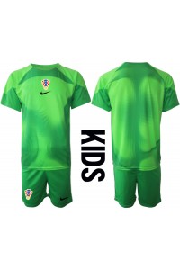 Kroatië Doelman Babytruitje Thuis tenue Kind WK 2022 Korte Mouw (+ Korte broeken)